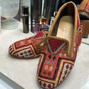 Artemis wool printed loafers sz 38